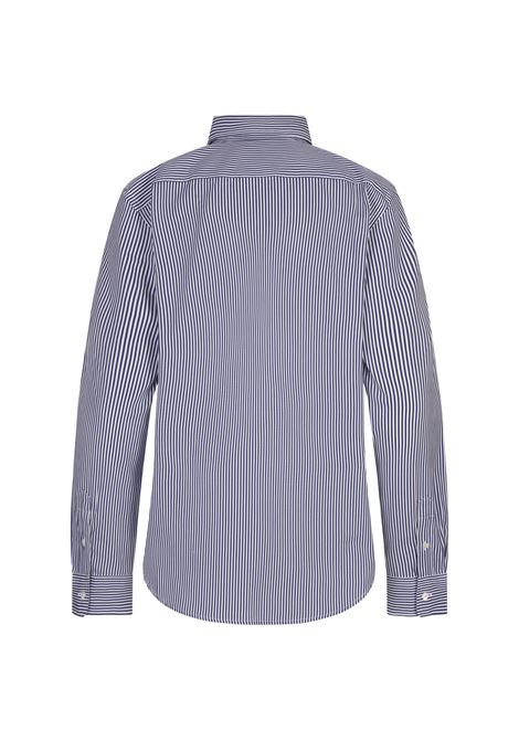RALPH LAUREN Camicia Slim Fit In Cotone A Righe Bianco E Blu - RALPH LAUREN