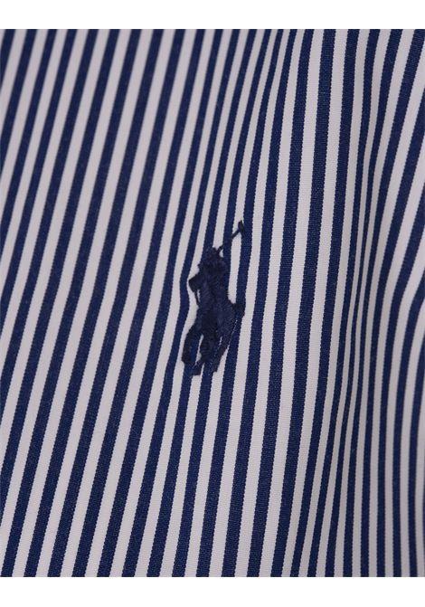 RALPH LAUREN Camicia Slim Fit In Cotone A Righe Bianco E Blu - RALPH LAUREN