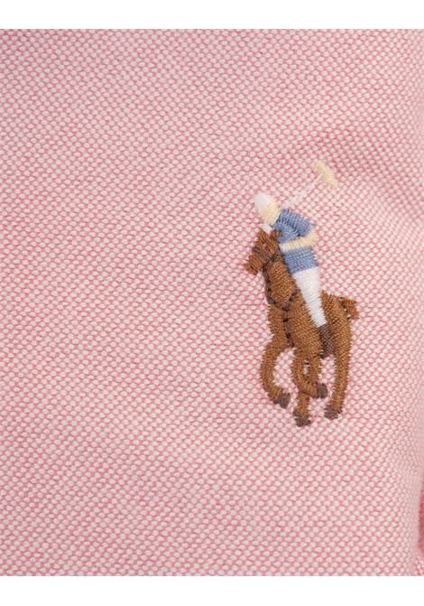 RALPH LAUREN Camicia Slim Fit Rosa Con Pony - RALPH LAUREN