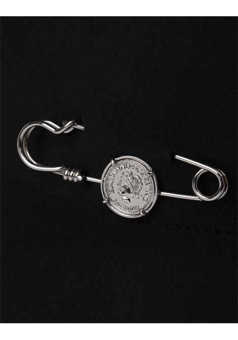 ERMANNO SCERVINO Cappello Bucket In Lana Nera Con Spilla - ERMANNO SCERVINO