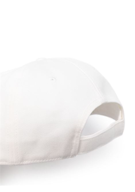 MONCLER Cappello Da Baseball Bianco Con Iconico Feltrino - MONCLER