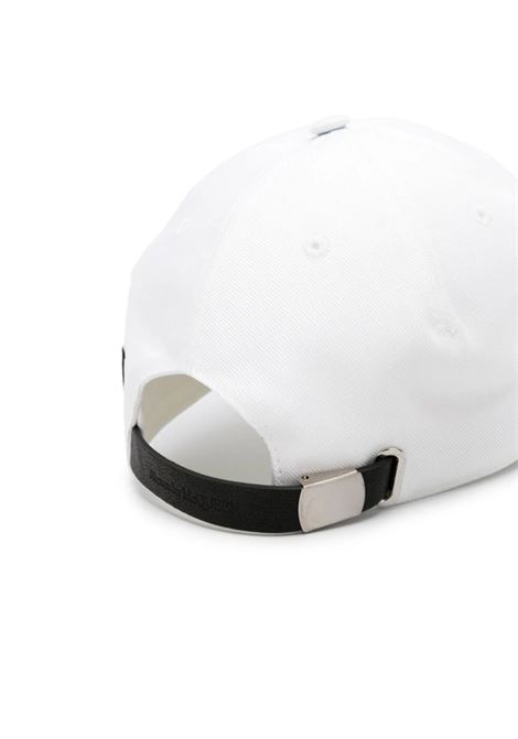 ALEXANDER MCQUEEN Cappello Da Baseball Bianco Con Ricamo McQueen - ALEXANDER MCQUEEN