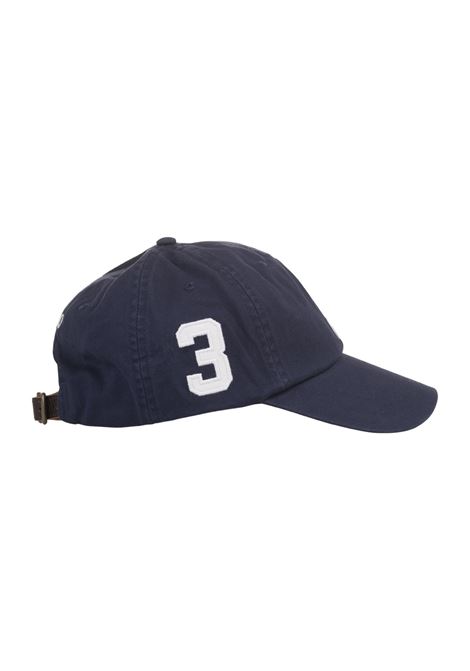 RALPH LAUREN Cappello Da Baseball Blu Navy Con Maxi Pony - RALPH LAUREN