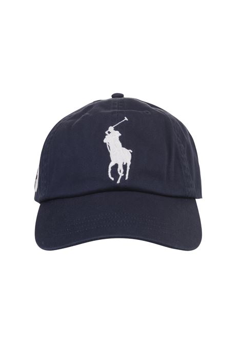 RALPH LAUREN Cappello Da Baseball Blu Navy Con Maxi Pony - RALPH LAUREN