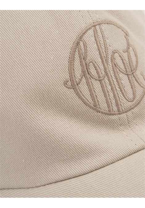 CHLOÉ Cappello Da Baseball Cement Beige Con Logo Ricamato - CHLOÉ