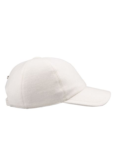 FEDELI Cappello Da Baseball In Feltro Di Cashmere Bianco - FEDELI