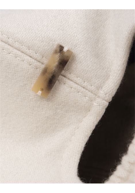 FEDELI Cappello Da Baseball In Feltro Di Cashmere Bianco - FEDELI