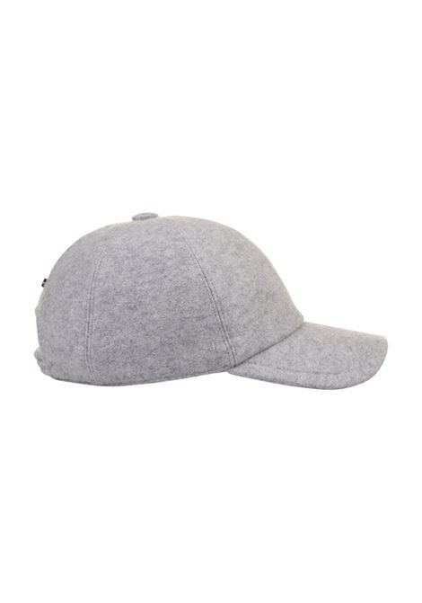 FEDELI Cappello Da Baseball In Feltro Di Cashmere Grigio - FEDELI