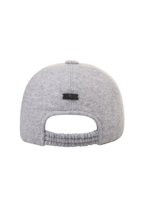FEDELI Cappello Da Baseball In Feltro Di Cashmere Grigio - FEDELI
