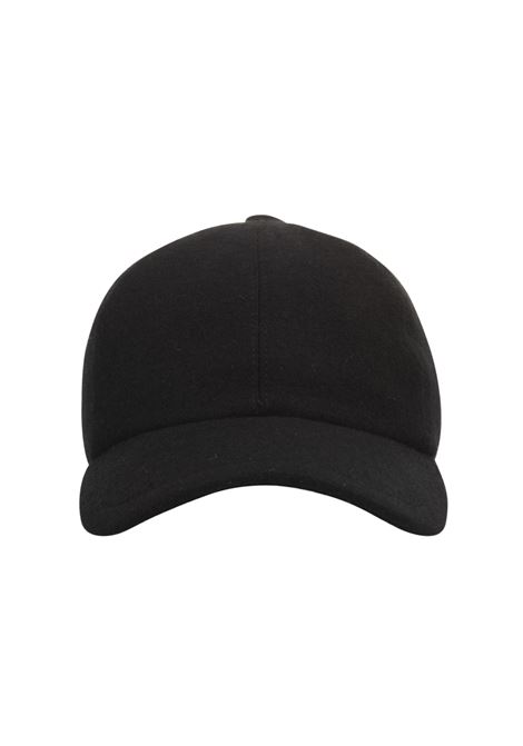 FEDELI Cappello Da Baseball In Feltro Di Cashmere Nero - FEDELI