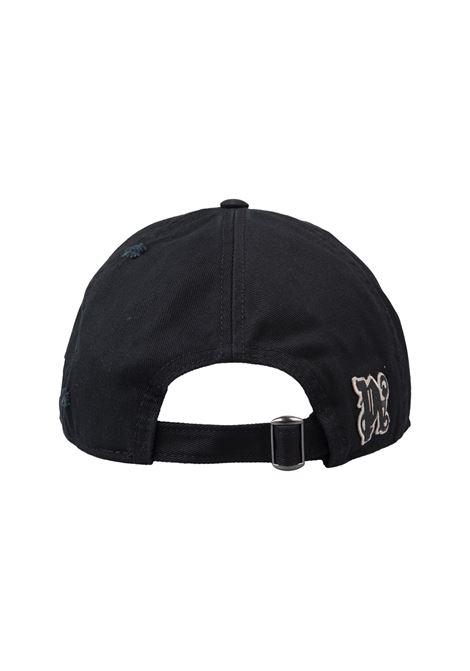 PALM ANGELS Cappello Da Baseball Logo Gothic Nero - PALM ANGELS