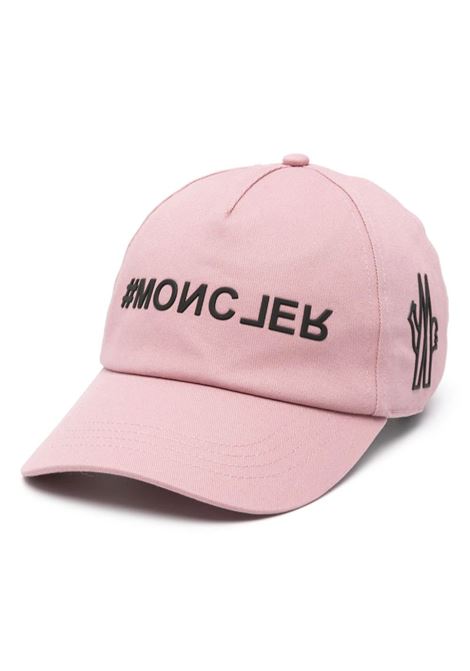 MONCLER GRENOBLE Cappello Da Baseball Rosa Con Logo a Rilievo - MONCLER GRENOBLE
