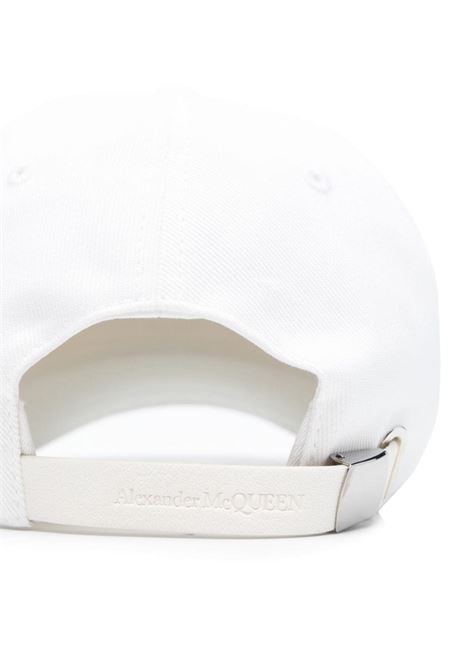 ALEXANDER MCQUEEN Cappello Da Baseball Varsity Bianco - ALEXANDER MCQUEEN