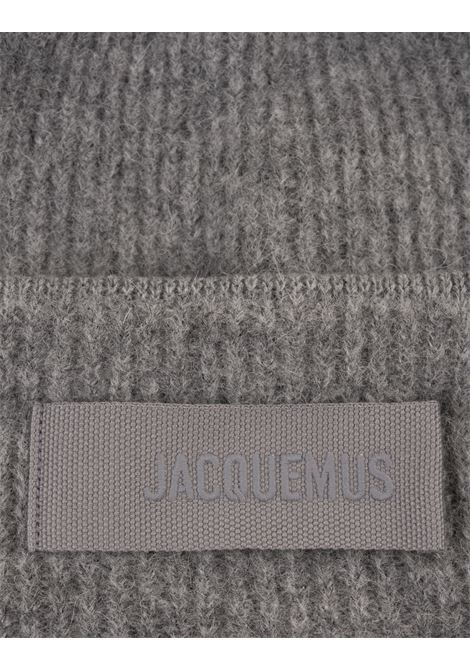 JACQUEMUS Cappello Le Bonnet Grosgrain Grigio - JACQUEMUS