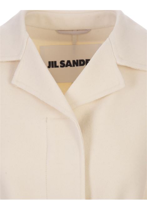 JIL SANDER Cappotto A Vestaglia In Lana Beige - JIL SANDER