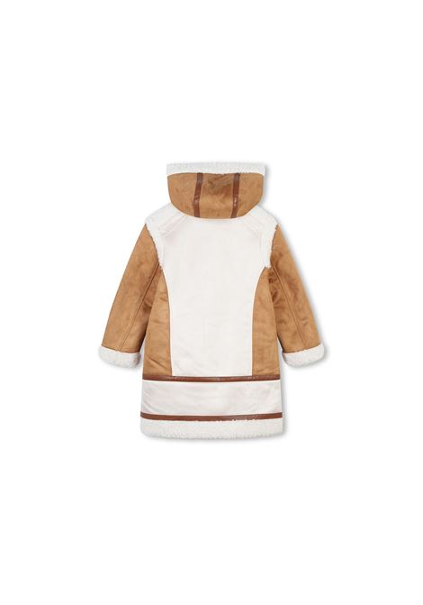 CHLOÉ KIDS Cappotto Bicolore Con Effetto Shearling - CHLOÉ KIDS
