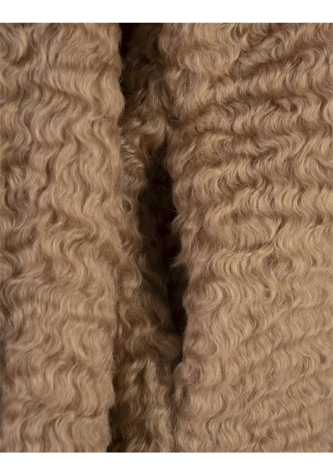 JIL SANDER Cappotto Corto In Mohair Gold Earth - JIL SANDER