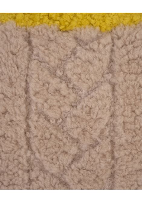 BLUMARINE Cappotto Corto In Pelliccia Beige E Gialla - BLUMARINE