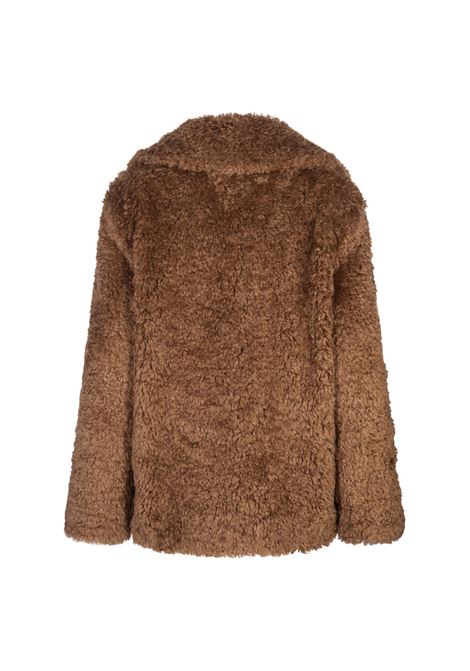 STELLA MCCARTNEY Cappotto In Teddy Cammello - STELLA MCCARTNEY