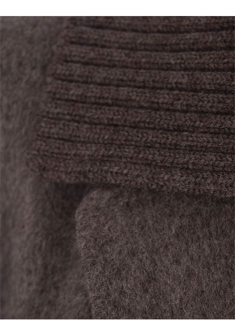 PAROSH Cappotto Leak In Double Di Lana Marrone - PAROSH