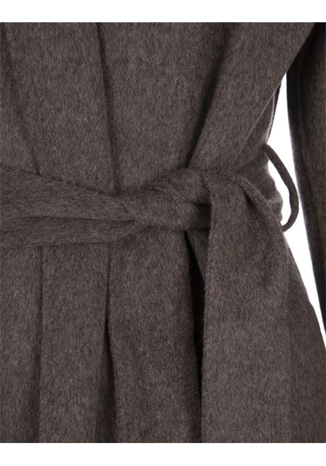 PAROSH Cappotto Leak In Double Di Lana Marrone - PAROSH