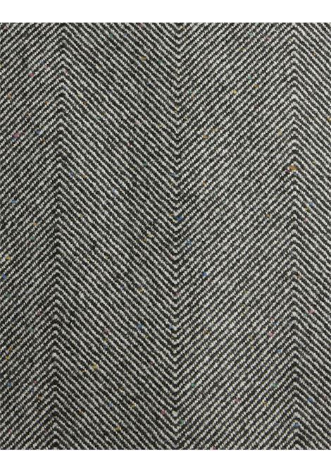 ETRO Cappotto Lungo Doppiopetto Grigio Con Motivo Chevron - ETRO