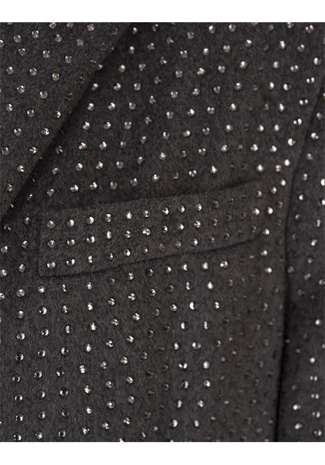 GIUSEPPE DI MORABITO Cappotto Lungo Grigio Con Cristalli - GIUSEPPE DI MORABITO