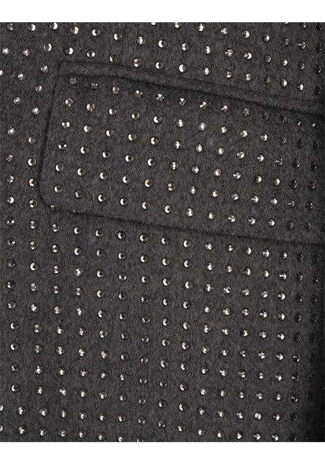GIUSEPPE DI MORABITO Cappotto Lungo Grigio Con Cristalli - GIUSEPPE DI MORABITO