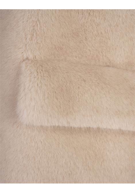 VALENTINI 1972 Cappotto Lungo In Finta Pelliccia Beige - VALENTINI 1972