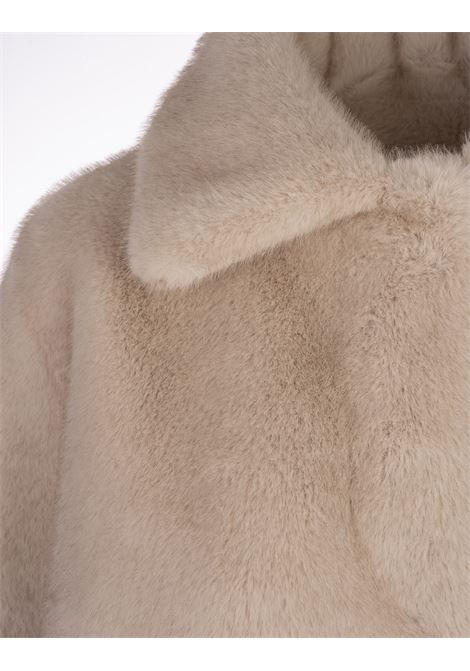 VALENTINI 1972 Cappotto Lungo In Finta Pelliccia Beige - VALENTINI 1972