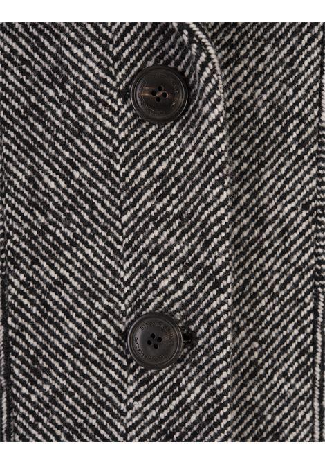 ERMANNO SCERVINO Cappotto Midi In Lana Con Motivo A Spina Di Pesce - ERMANNO SCERVINO