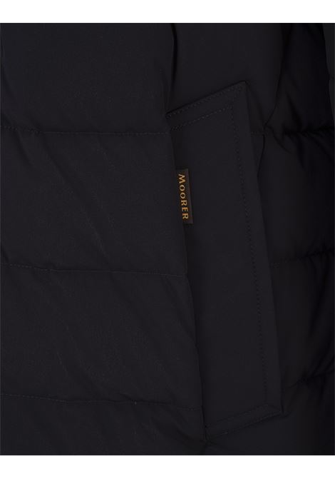 MOORER Cappotto Monopetto CALEGARI-KN Blu Scuro - MOORER