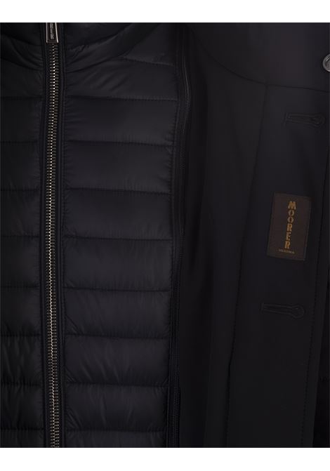 MOORER Cappotto Monopetto CALEGARI-KN Blu Scuro - MOORER
