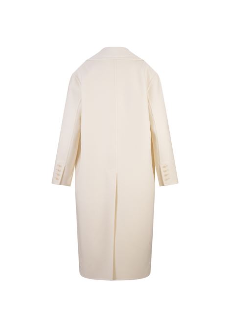 ERMANNO SCERVINO Cappotto Over In Panno Di Lana Avorio - ERMANNO SCERVINO