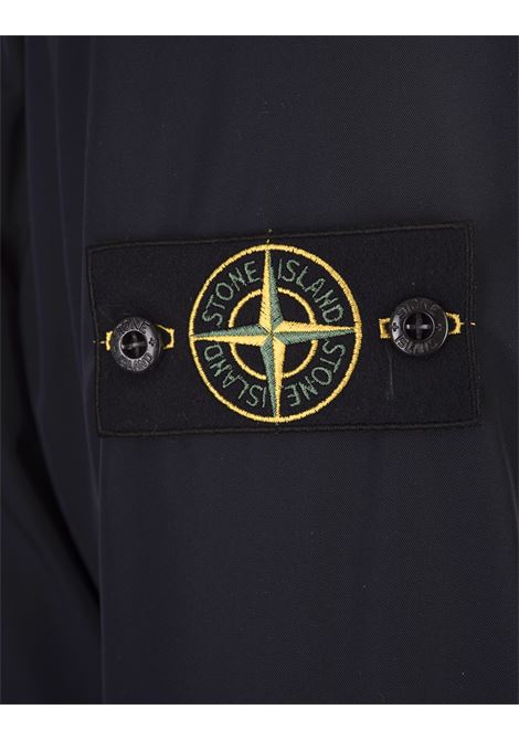 STONE ISLAND Car Coat In Micro Twill Blu Navy - STONE ISLAND