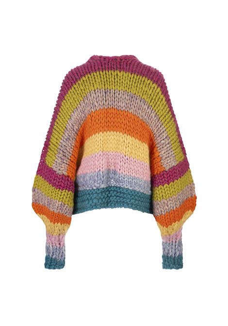 HOPE MACAULAY Cardigan Blossom In Maglia Chunky Multicolore - HOPE MACAULAY