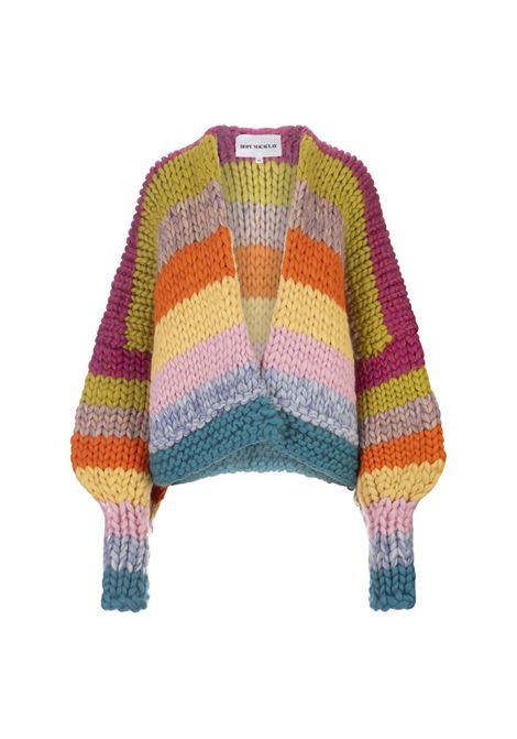 HOPE MACAULAY Cardigan Blossom In Maglia Chunky Multicolore - HOPE MACAULAY