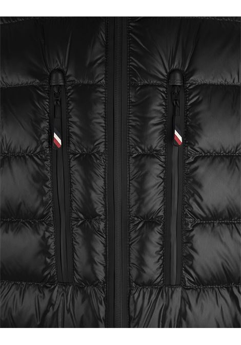 MONCLER GRENOBLE Cardigan Imbottito Nero Con Zip - MONCLER GRENOBLE