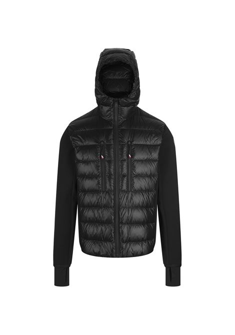 MONCLER GRENOBLE Cardigan Imbottito Nero Con Zip - MONCLER GRENOBLE