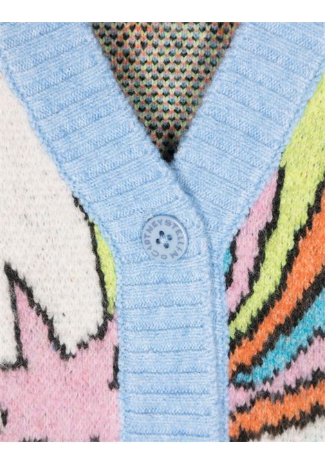 STELLA MCCARTNEY KIDS Cardigan In Maglia Con Stelle Cadenti - STELLA MCCARTNEY KIDS