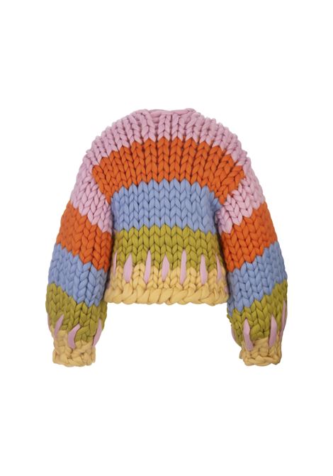 HOPE MACAULAY Cardigan Kaia In Maglia Colossal Multicolore - HOPE MACAULAY