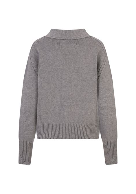 ERMANNO SCERVINO Cardigan Over In Cashmere Grigio - ERMANNO SCERVINO