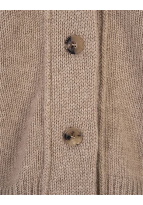 ERMANNO SCERVINO Cardigan Over In Cashmere Sabbia - ERMANNO SCERVINO