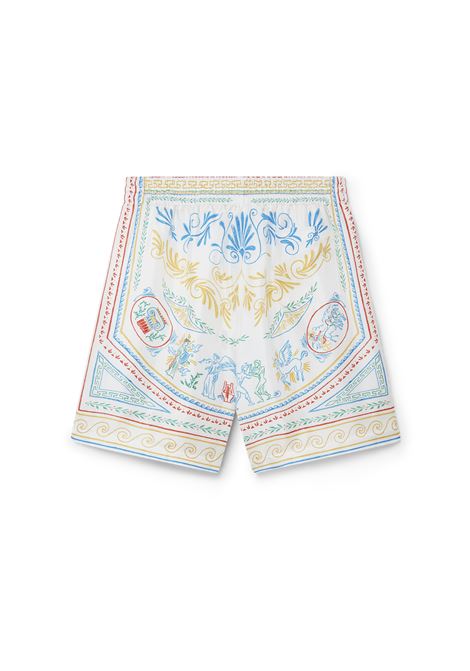 CASABLANCA Crayon Vase Silk Shorts - CASABLANCA