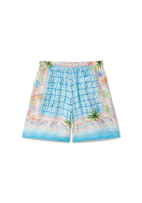 CASABLANCA Le Plongeon Silk Shorts - CASABLANCA