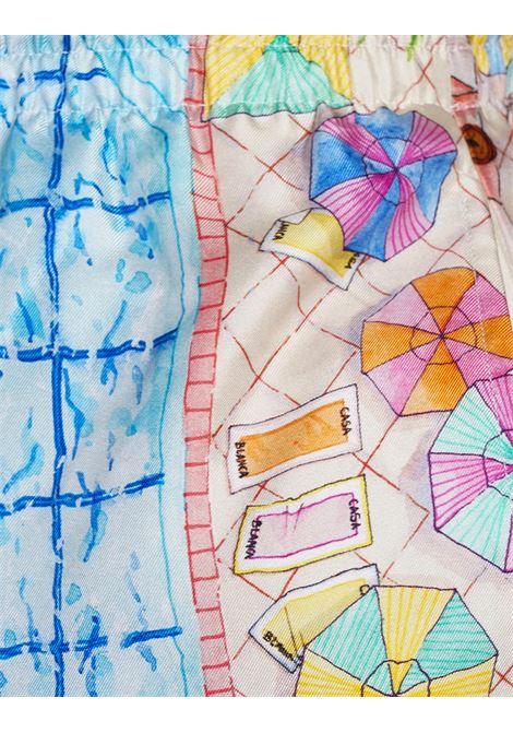 CASABLANCA Le Plongeon Silk Shorts - CASABLANCA