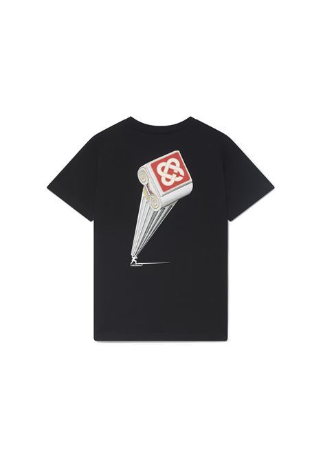 CASABLANCA Leaning Column T-Shirt Nera - CASABLANCA