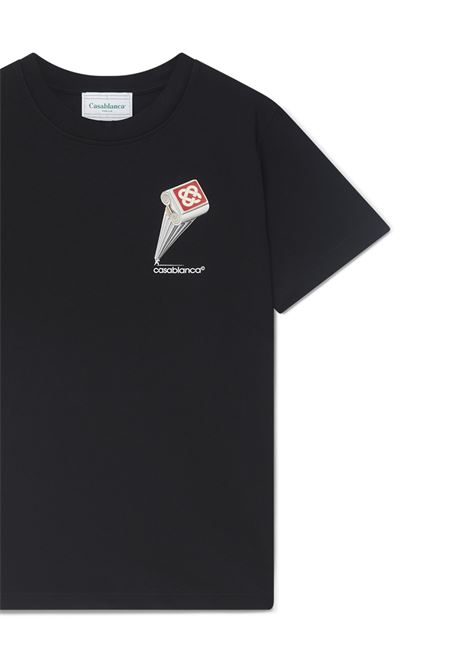 CASABLANCA Leaning Column T-Shirt Nera - CASABLANCA