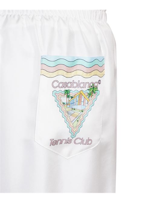 CASABLANCA Maison De Reve Silk Shorts - CASABLANCA