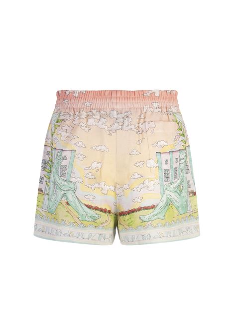 CASABLANCA Shorts In Lino Vase - CASABLANCA